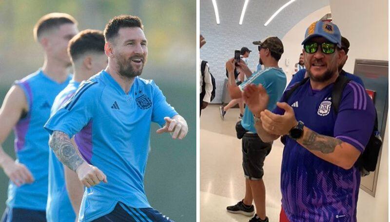 Watch video argentina fans chants in near lusail stadium