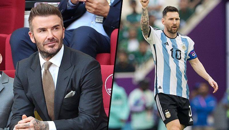 football Inter Miami David Beckham gearing up to sign PSG star Argentina Lionel Messi during Qatar World Cup 2022 snt