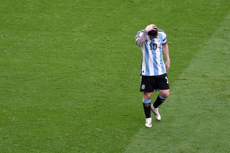 First time after 1930,second time Argentina lost a World Cup match after leading at half time 