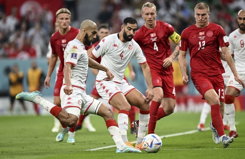 denmark vs tunisia match finished as goalless draw in fifa world cup 2022 qatar