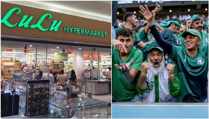 saudi celebrates victory against argentina lulu saudi arabia will give 14-ford suv car as prize