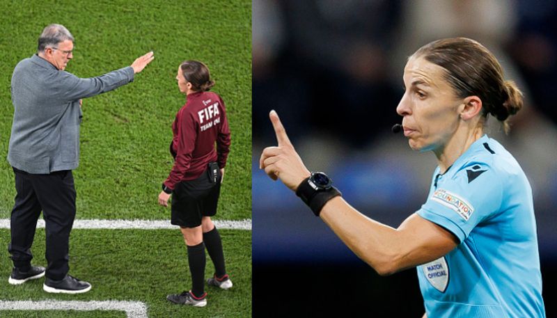  Stephanie Frappart becomes first female official at mens World Cup