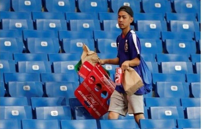 FIFA World Cup 2022 Japanese spectators cleanliness drive impresses internet video goes viral kvn