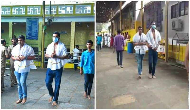 Team India Player KL Rahul visits Kukke Subrahmanya temple san