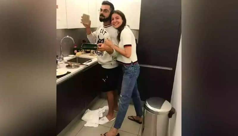 cricketer virat Kohli and Actress Anushka Sharma social Media photo goes viral for wrong reason akb