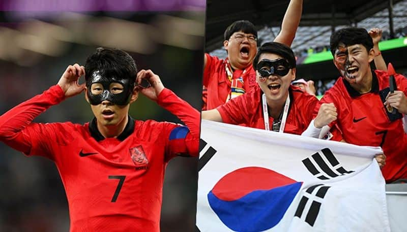 football uruguay South Korea fans applaud 'superhero' Son Heung-min's grit by donning Zorro-like mask at Qatar World Cup 2022 snt