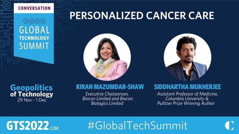 Carnegie India Global Technology Summit 2022 Kiran Mazumdar-Shaw Siddhartha Mukherjee