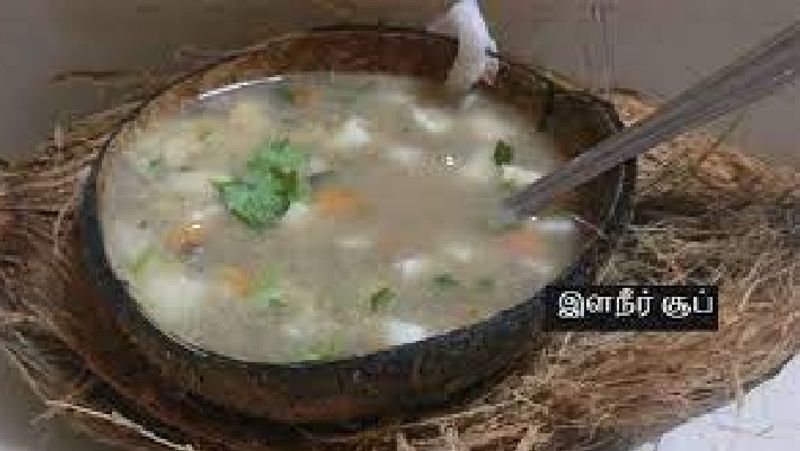 How to make Tender Coconut Soup in Tamil