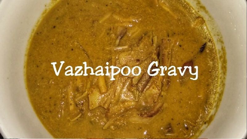 How to Make Banana Blossom Gravy in Tamil