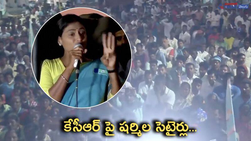 YSRTP Chief YS Sharmila Satires on Telangana CM KCR  