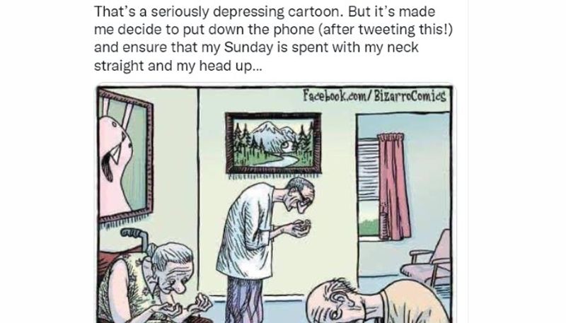 cartoon that illustrates how we are going to affected by smart phone addiction 