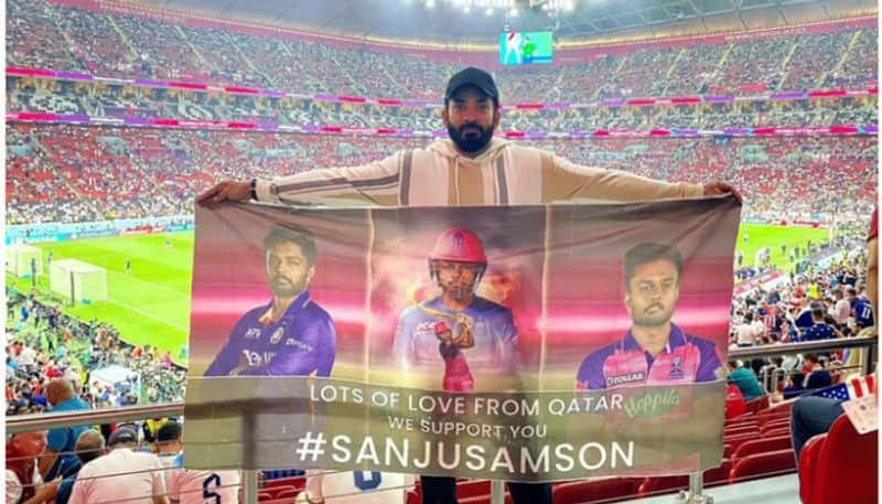 Fans support Sanju Samson at FIFA World Cup 2022 after excluded from IND vs NZ 2nd ODI 