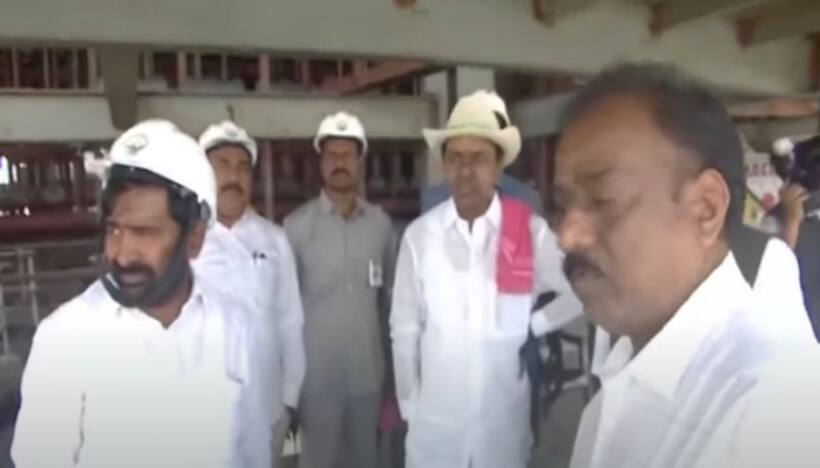 నల్గొండ జిల్లాలో కేసీఆర్ పర్యటన.. యాదాద్రి థర్మల్‌ పవర్‌ ప్లాంట్ పనుల పురోగతి పరిశీలన.. 