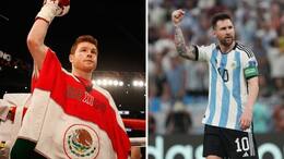 fifa world cup 2022 mexican boxer Canelo Alvarez warning lionel messi 