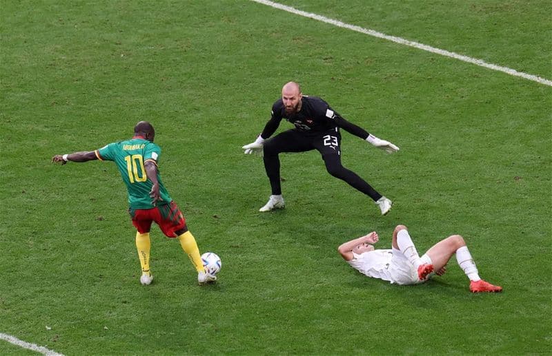 Vincent Aboubakar produces incredible finish during Cameroon vs Serbia thriller