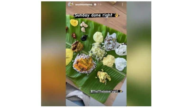 Anushka Sharma Enjoyed Traditional Sadya Meal