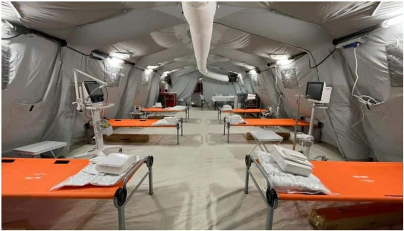 mobile hospital in saudi qatar border 