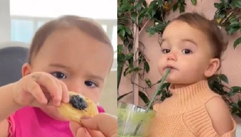 toddler eating all kind of food the cute video goes viral 