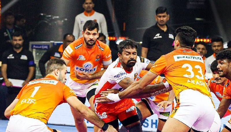 Pro Kabaddi League 2022 Gujarat Giants end losing streak with win against Puneri Paltan kvn