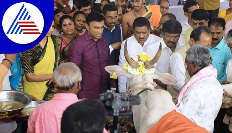 Establishment of Goshala for cow protection says minister prabhu chauhan gvd