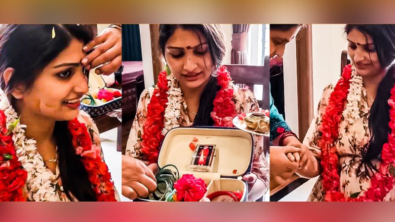 Actress Divya Shridhar gets surprise baby shower from sevvanthi serial team