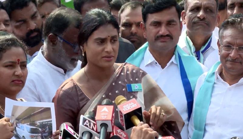 YSRTP Chief  YS Sharmila  alleges  on  Mahabubabad  MLA Shankar Naik