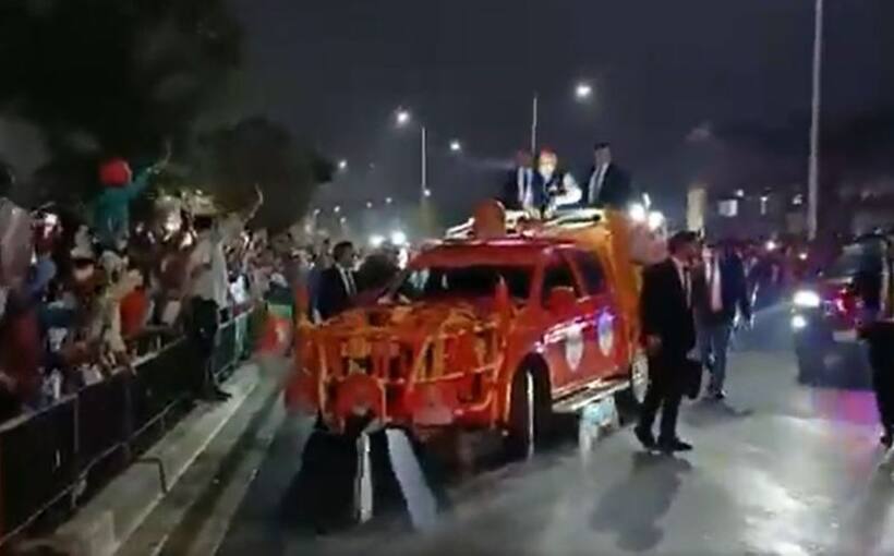 PM Modi's convoy stops to make way for ambulance in Ahmedabad roadshow; Watch