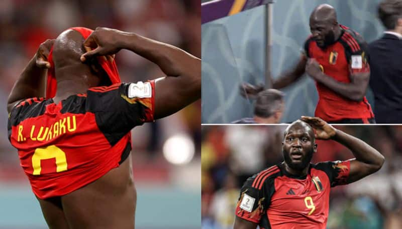 FIFA World Cup 2022 Romelu Lukaku broke the dugout window after Belgium crashed out