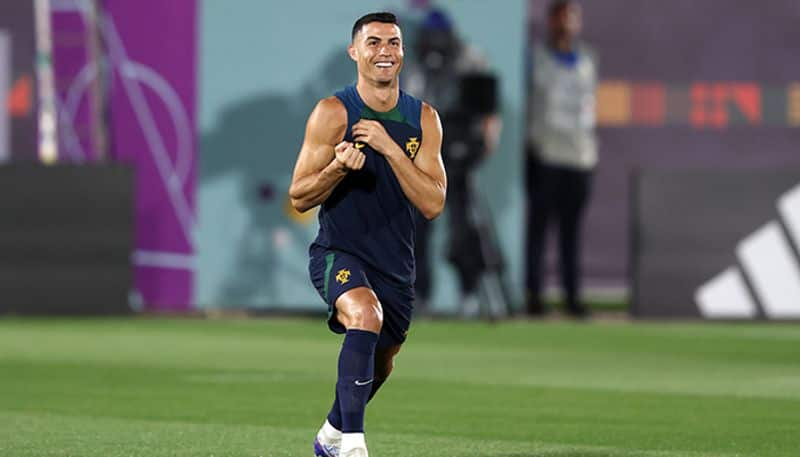 Cristiano Ronaldo Training At Real Madrid Sporting Center