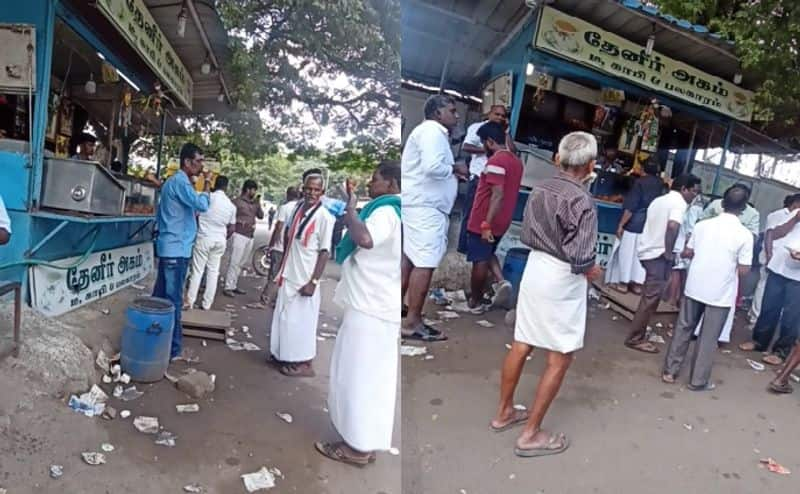 admk executives eat food during hunger strike and video shocked party head