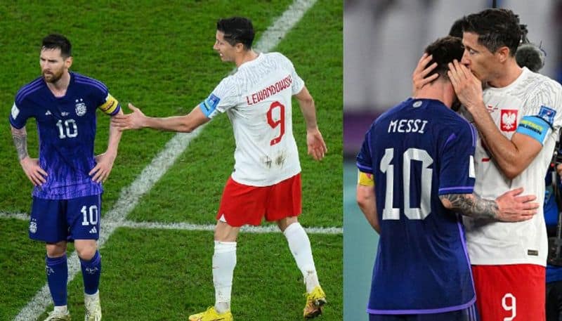 Lewandowski what secret he told to Messis ear after Argentina vs Poland match