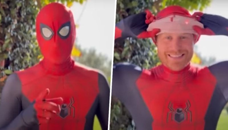 Prince Harry turns Spider Man shares heartwarming Christmas message watch gcw