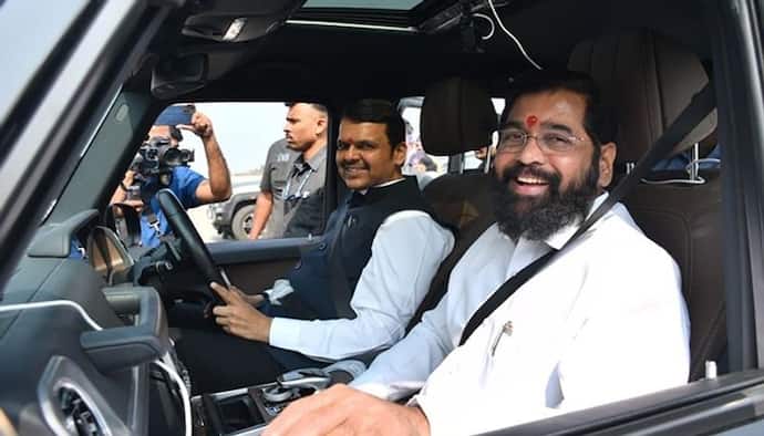 Watch: CM Shinde, Fadnavis take a 'test drive' on Samruddhi Mahamarg ahead of inauguration