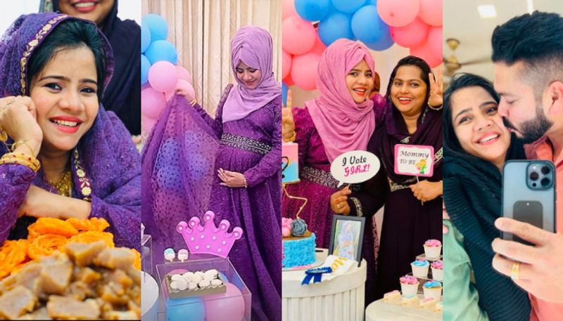 basheer bashi s wife mashura baby shower photos