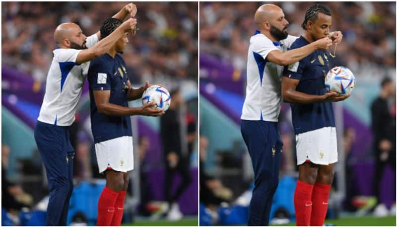 Why France defender Kounde was told to remove his gold necklace during match