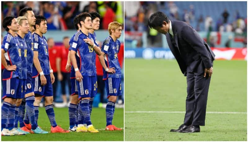 qatar fifa world cup anand mahindras 2 takeaways on viral pic of japan coach bowing to fans ash