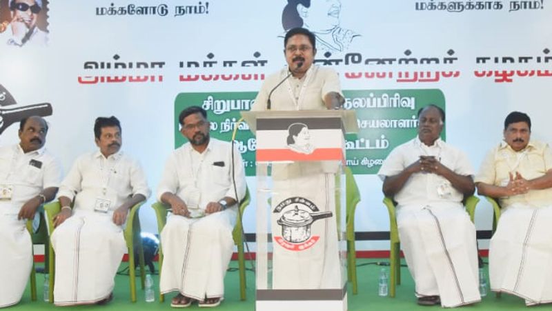 ttv dhinakaran condemns dmk government for madurai women suicide issue