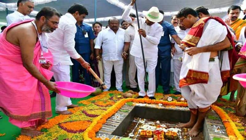 elangana CM KCR Inagurates Jagtial New Collectorate Building