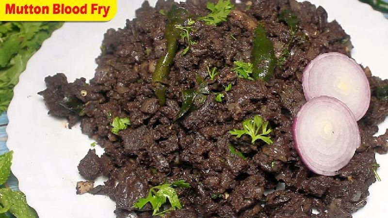 How to make mutton Blood Fry in Tamil