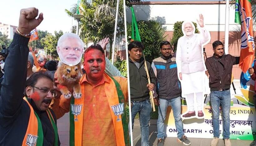'Brand Modi' stamps its authority once again, puts BJP on course to record tally in Gujarat