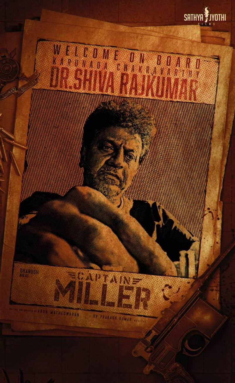 Sivarajkumar joined in captain miller movie 