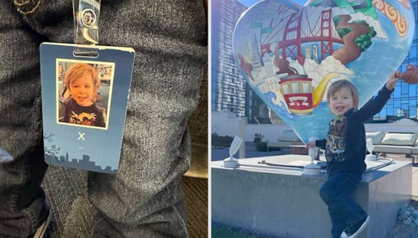 Elon Musk's 2-year-old son, X, visits Twitter HQ; gets his own badge