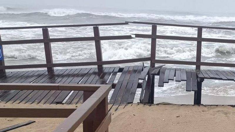 Cyclone Mandous - special disabled access path in marina damaged!