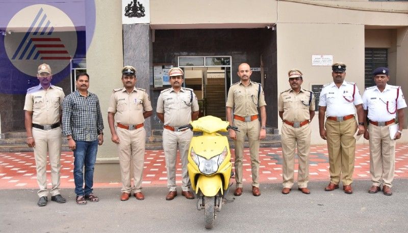 He was driving the vehicle by changing the number plate at davanagere rav