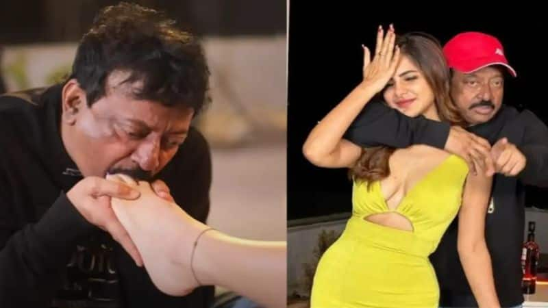 After 'licking and kissing' video, Ram Gopal Varma poses next photo