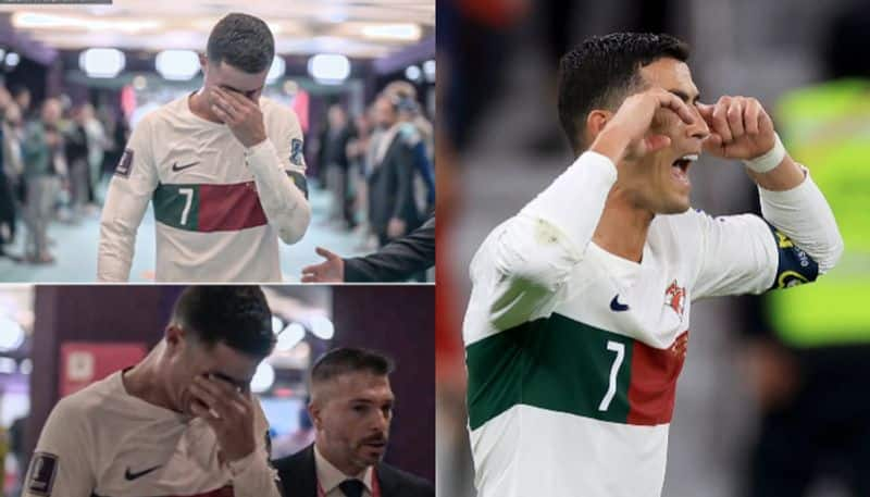 FIFA World Cup 2022 Watch Cristiano Ronaldo in tears after Portugal loss against Morocco 