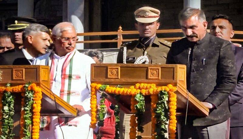 Sukhwinder Singh Sukhu Takes Oath As Himachal CM