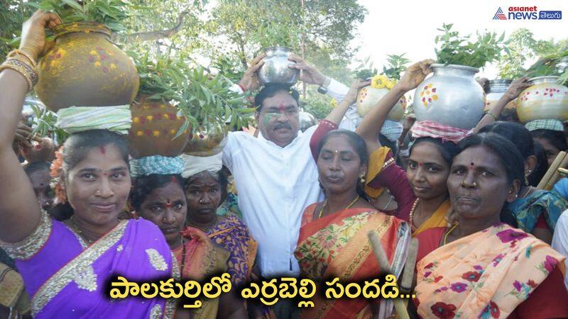 Minister Errabelli Dayakar Rao participated pooja in palakurthy 