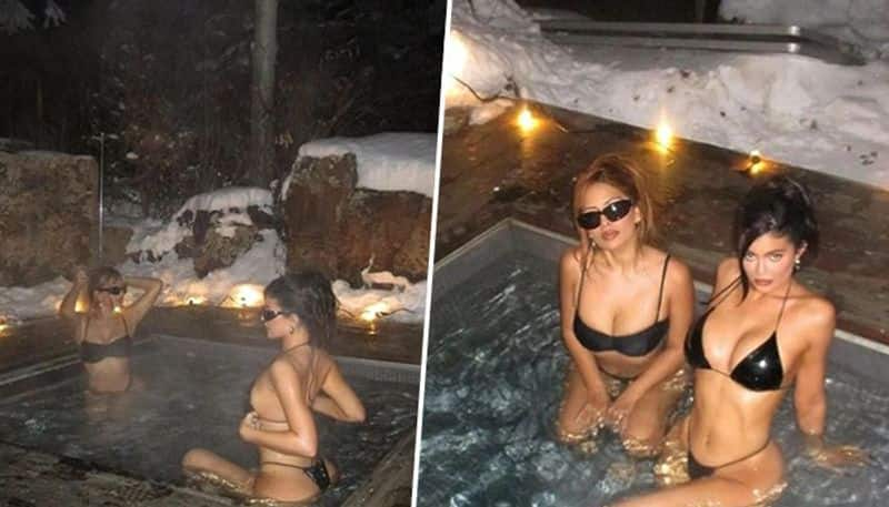 Kylie Jenner SEXY bikini photos: Kylie Cosmetics founder enjoys midnight pool session with friend Yris Palmer RBA