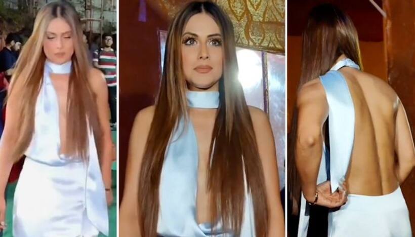 Nia Sharma surprises netizens in a bold and plunging backless dress, netizens claim her as, 'Urfi Pro Max'